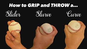 Baseball Pitching Grips How To Throw A Slider Slurve And Curve