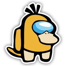 One creative among us fan designs pokémon concept skins for seven of the current crewmate colors, and they look too good not to be real. Sticker Among Us Psyduck Pokemon Muraldecal Com