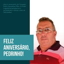 Parabéns Pedrinho! São os votos da Câmara Municipal de Carvalhópolis!  🎂🎊👏🏾👏🏾