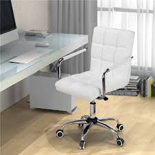 Modern Leather Swivel Executive Office Chair White Walmart Com Modern Office Chair Office Chair White Office Chair