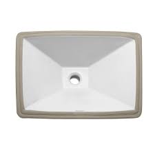 decolav rectangular undermount lavatory