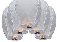 Pack 30 Farolillos Voladores 100 Bio Blancos Pafarolilloelmio Amazon Es Bricolaje Y Herramientas En 2020 Faroles Linternas De Papel Volador