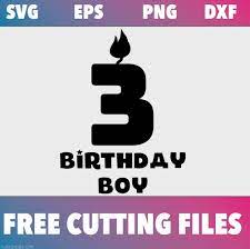 Download Free Svg Cutting File Birthday Boy Candle 3 Make Breaks