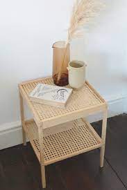 Use it as bedside table, side table or end table. Rattan Bedside Table Ikea Hack Burkatron