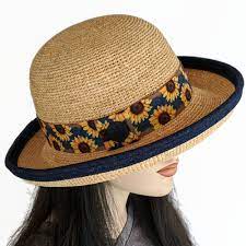 Raffia Hat Ladies Sun Hat Wide Brim Hat Packable Straw Hat Floppy Beach Hat With Adjustable Fit Sun Hats For Women Wide Brim Hat Raffia Hat