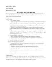 13 nov 2014 lab session : Archimedes Principle Lab Report Pdf Arlin Vartanian Physics 2a Archimedes Principle Lab Report Purpose This Experiment Was Done In Order To Compare Course Hero