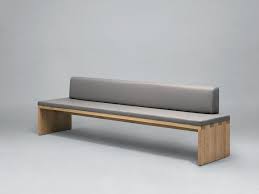 Teilgepolsterte Sitzbank Aus Holz Mit Rucken Sc02 Gepolsterte Sitzbank By Janua Sitzbank Sitzbank Esstisch Sitzbank Esszimmer