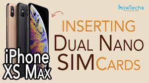 Dual sim / single sim. Iphone Xs Max How To Insert And Remove Dual Sims Howtechs Youtube