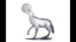 Please check out my other videos on drawing simple wolves, both body and face. How To Draw A Tribal Wolf Howling At The Moon Step By Step Easy Drawing Youtube