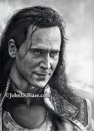 Твои злодеи ii your villains. Pencil Drawing Of Tom Hiddleston As Loki In Thor The Dark World The Artwork Of John Dibiase
