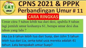 Umur ibu adalah 9 : Soal Perbandingan Umur Bagian 11 Pembahasan Tiu Cpns 2021 Youtube