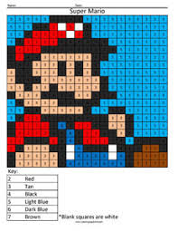 If you like nintendo video games, you'll love these coloring pages of your favorite characters: Nintendo Color By Number Coloring Squared