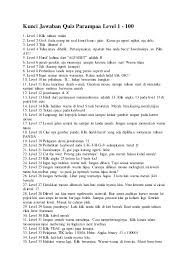 Kunci Jawaban Quiz Parampaa Level 1