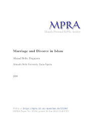 I love a guy and he loves me too but due to some personal reasons he can not marry me due to some bad past memories which he can. Https Mpra Ub Uni Muenchen De 23194 1 Marriage And Divorce In Islam Pdf