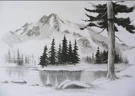 Pada umumnya, lukisan memiliki gambar yang jelas dan sangat indah serta bisa dikagumi oleh banyak orang. 32 Gambar Lukisan Bunga Yang Mudah Ditiru Contoh Lukisan Pemandangan Yang Mudah Ditiru Pensil In Downl Landscape Drawings Drawing Scenery Landscape Sketch