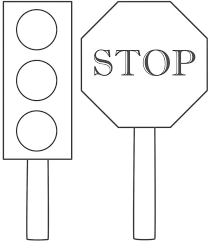 Traffic Lights Stop Sign Coloring Page Coloring Pages Traffic Light Stop Sign