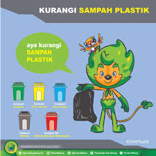 Ada perubahan tema lomba poster yang diselenggarakan tunas hijau bersama pemerintah kota surabaya. Poster Bebas Sampah Plastik Gambaran