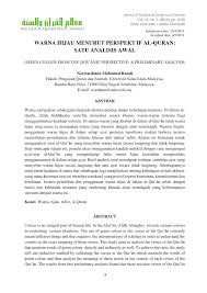 We did not find results for: Pdf Warna Hijau Menurut Perspekt If Al Quran Satu Analisis Awal