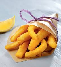 Lamelles D Encornet Panees Tiras De Pota Panadas Riches En Calamar Geant Ces Lamelles D Encornet Pa Recette Encornet Lamelle D Encornet Recettes De Cuisine