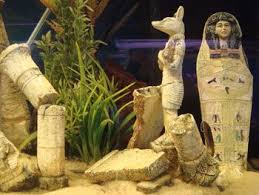 I M Going For This Ancient Egyptian Theme For My Tank Cool Fish Tanks Fish Tank Themes Reptile Tank