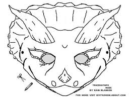 Dinosaur Masks To Print Maskers Dinosaurus Kleuren