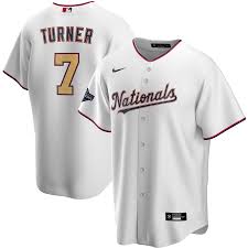Jul 29, 2021 · dodgers set to acquire max scherzer, trea turner from nationals l.a. Men S Nike Trea Turner White Gold Washington Nationals 2020 Gold Program Replica Player Jersey
