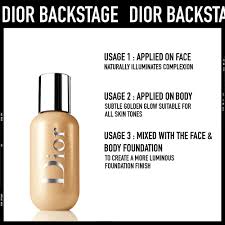 Backstage Face Body Glow Dior Sephora In 2020 Face And Body Body Foundation Glow