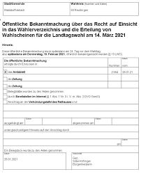 März 2021 sind alle wahlberechtigten zur stimmabgabe aufgerufen. Landtagswahl Baden Wurttemberg 2021 Gemeinde Walddorfhaslach