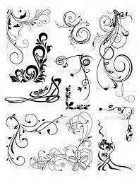 18 baroque and fancy filigree tattoos. Various Ornaments Clock Tattoo Design Filigree Tattoo Stencil Art