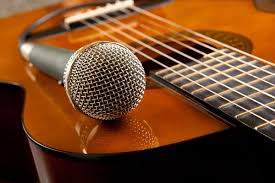 Guitar and microphone Stock Photos, Royalty Free Guitar and microphone  Images | Depositphotos