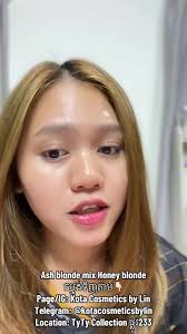 Honey blonde + Ash grey កម្មង់ទិញតាម👇🏻 Page/IG: Kota Cosmetics by Li...