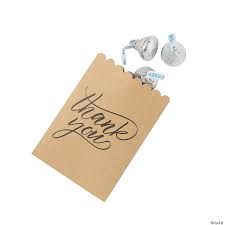 These gift bags are a great way to show your friends and family you care. Mini Thank You Kraft Paper Bags Oriental Trading