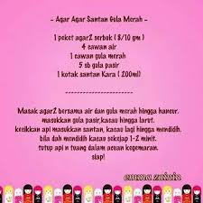 Agar Agar Santan Gula Merah Agar Recipes