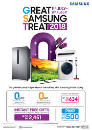 Monday, 16 jul 2018 05:49 pm myt. The Great Samsung Treat Promotion Is Here Samsung Newsroom Malaysia
