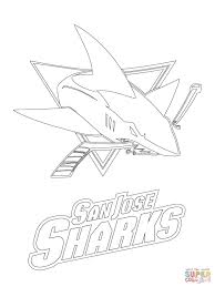 San Jose Sharks Logo Super Coloring Shark Coloring Pages Coloring Pages Sports Coloring Pages