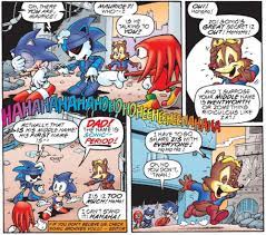 So Sonic S Dad Is Here All Of A Sudden And Just Like When He Appeared In A Flashback He S Still A Robot But With Free Will I M Sonic Comics Comic Book Cover