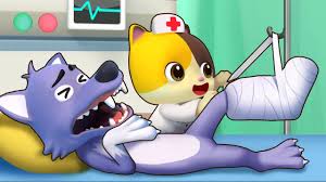 This cartoon was the last production completed by the original warner bros. Big Bad Wolf Got Hurt Doctor Cartoon Boo Boo Song Kids Songs Kids Cartoon Babybus Youtube