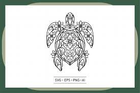 Download Turtle Mandala Animal Mandala Svg 0004 578524 Illustrations Design Bundles