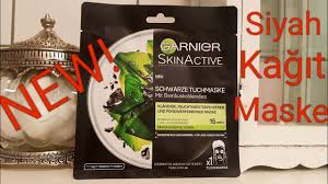 Garnier Skin Active Siyah Kagit Maske Youtube