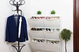 You can find a variety of shoe racks that will match your closet system, shelving or closet drawers in sizes designed for just a few or dozens of pairs. 35 Cool Simple Shoe Storage Solutions For Small Spaces Storables
