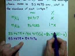 A sample of an element usually contains a mixture of its different isotopes. How To Find The Abundance Of Each Isotope Youtube