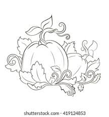 Maybe you would like to learn more about one of these? Pumpkin Leaves Drawing