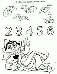 For the little kids you can find coloring pages with big digits. Sesame Street Count Coloring Pages Coloring Home