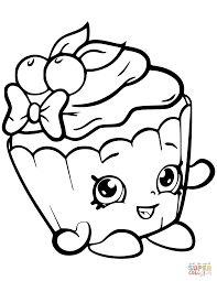 What about on a batch of super yummy and totally adorable cupcakes? Cherry Nice Cupcake Shopkin Coloring Page From Shopkins Season 6 Category Shopkins Coloring Pages Free Printable Shopkin Coloring Pages Cartoon Coloring Pages