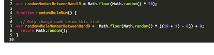 To generate random numbers with javascript we employ the random() method of the math object. Generate Random Whole Numbers With Javascript The Freecodecamp Forum