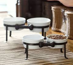 We deeply care about pet health and carry a variety of all natural dog treats and elevated dog food feeders. Dog Bone Pet Bowl Stand Pottery Barn