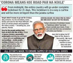 What is reopening and when? India Lockdown For 21 Days All Of India Under Lockdown For 3 Weeks Due To Coronavirus In India India News Times Of India