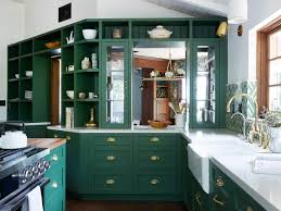 In the past, stained natural wood cabinets dominated every kitchen. Green Kitchens Are Having A Moment Architectural Digest