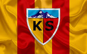Download Wallpapers Kayserispor Turkish Football Club Emblem Kayserispor Logo Red Yellow Silk Flag Kayseri Turkey Turkish Football Championship Besthqwal Football Club Football World Football