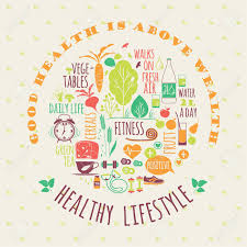 Download the perfect healthy lifestyle pictures. Healthy Lifestyle Vector Illustration With Typography Design Elements For A Poster Flyer Graphic Module Royalty Free Cliparts Vectors And Stock Illustration Image 32517962